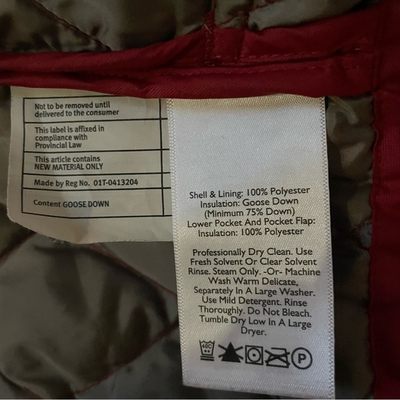 Eddie Bauer Red Quilted Utility Jacket - Picture 12 of 12